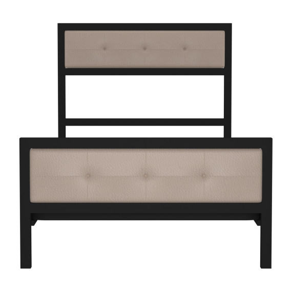 საწოლი HOBEL WMX-B-101 90x200 BLACK/BEIGE (3)