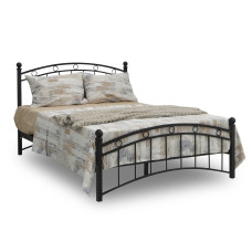 bed HOBEL LANA-02 140X200 LM/ METAL BLACK/BLACK (3)