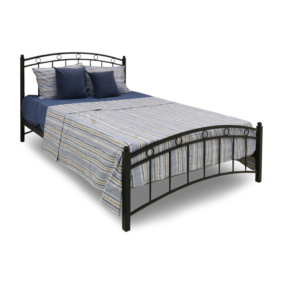 საწოლი HOBEL LANA-02 140X200 METAL BLACK/BLACK (3)