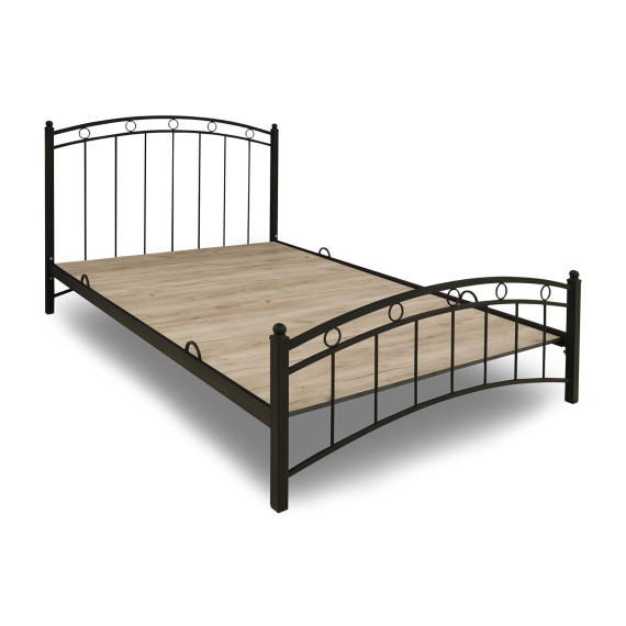 საწოლი HOBEL LANA-02 140X200 METAL BLACK/BLACK (3)