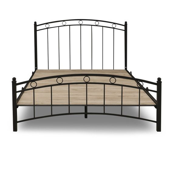 საწოლი HOBEL LANA-02 140X200 METAL BLACK/BLACK (3)