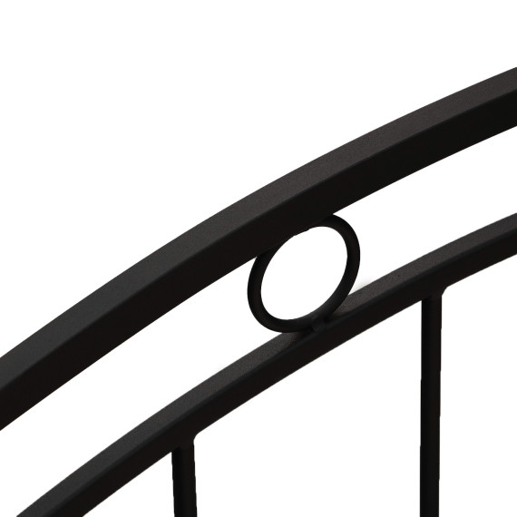 кровать HOBEL LANA-02 90X200 LM METAL BLACK/BLACK (3)