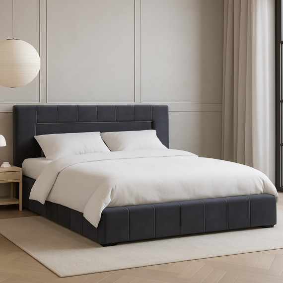 საწოლი HOBEL TEDDY 180X200 GREY CATALANA 8 (6)