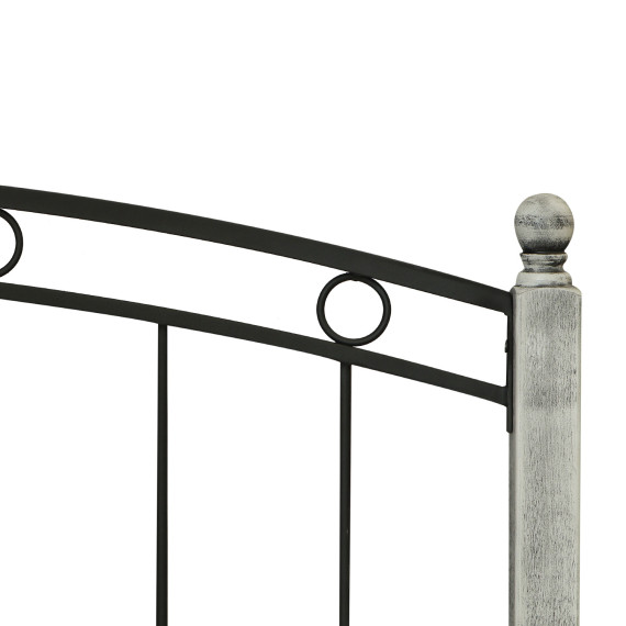 საწოლი HOBEL V-LANA-01 160X200 METAL BLACK/ANTIC GREY (3)
