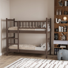 детский кровать HOBEL TWO-STOREY EX-B53 90X190 BROWN PIGMENT (7)