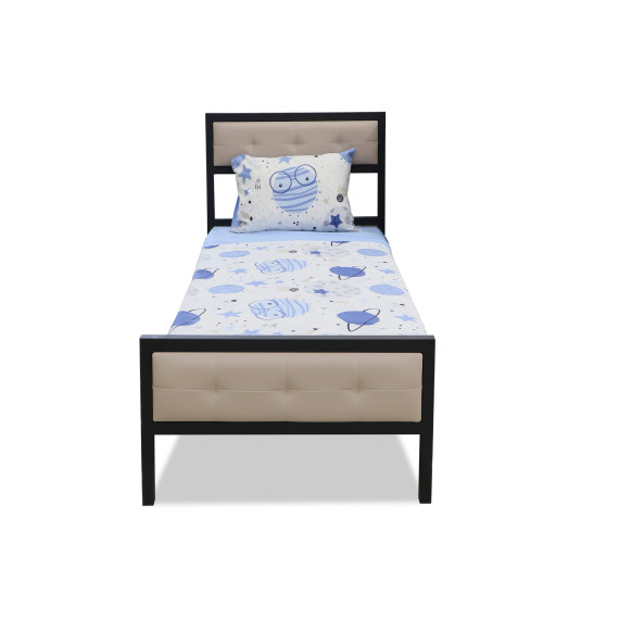 საწოლი HOBEL WMX-B-101 90x200 BLACK/BEIGE (3)
