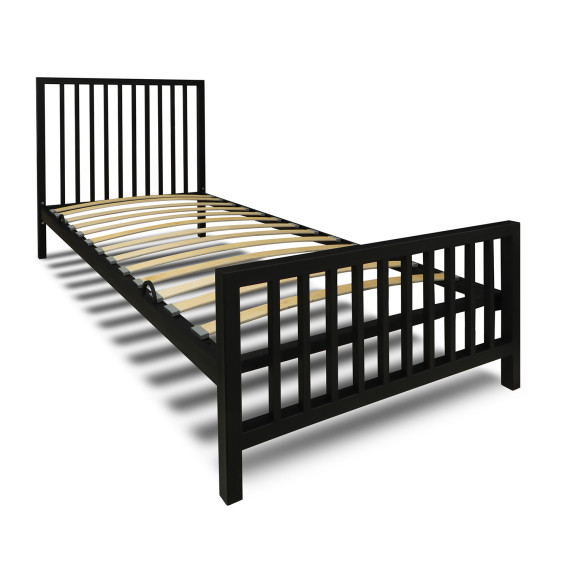 საწოლი HOBEL WMX-B-92 90x200 METAL BLACK/BLACK (3)