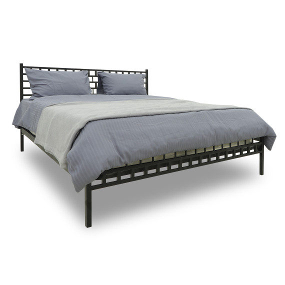 საწოლი HOBEL WMX-B-93 160x200 METAL BLACK/BLACK (3)