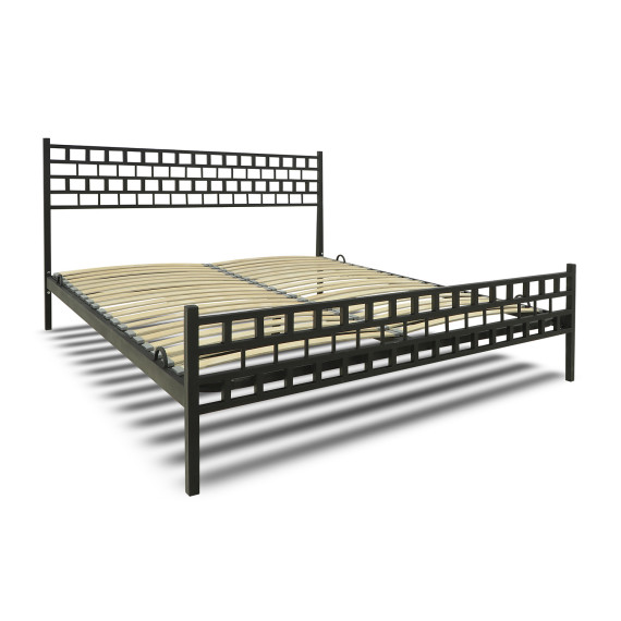 საწოლი HOBEL WMX-B-93 160x200 METAL BLACK/BLACK (3)