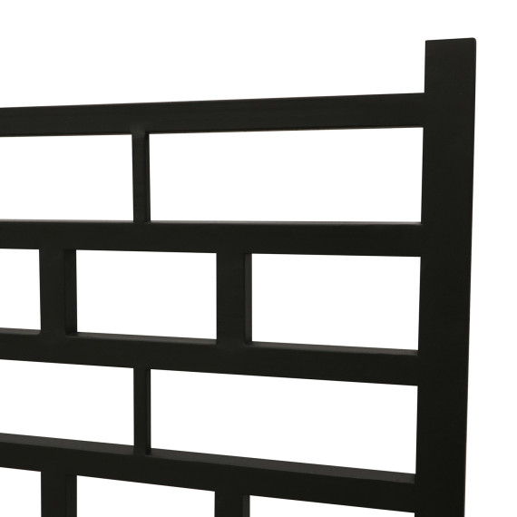 кровать HOBEL WMX-B-93 90x200 METAL BLACK/BLACK (3)