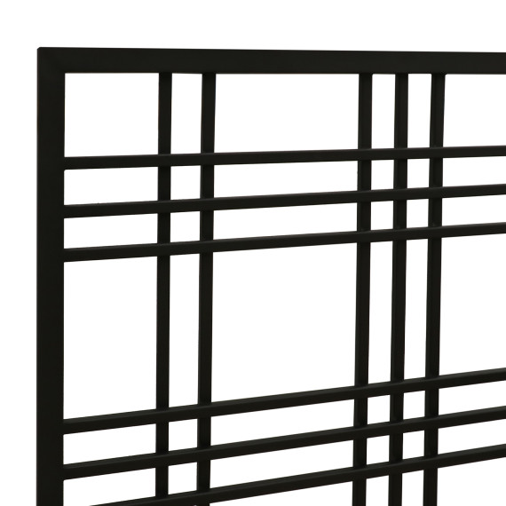 кровать HOBEL WMX-B-94 90x200 METAL BLACK/BLACK (3)