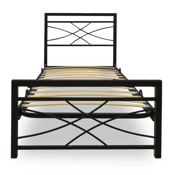 საწოლი HOBEL WMX-B-97 90x200 METAL BLACK/BLACK (3)
