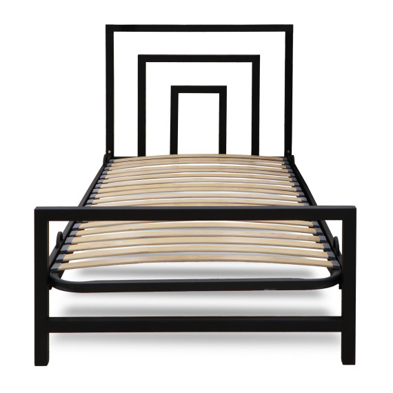 кровать HOBEL WMX-B-99 90x200 METAL BLACK (3)