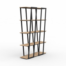 bookcase & shelving HOBEL LANFEN M125 METAL BLACK/K003 (1)