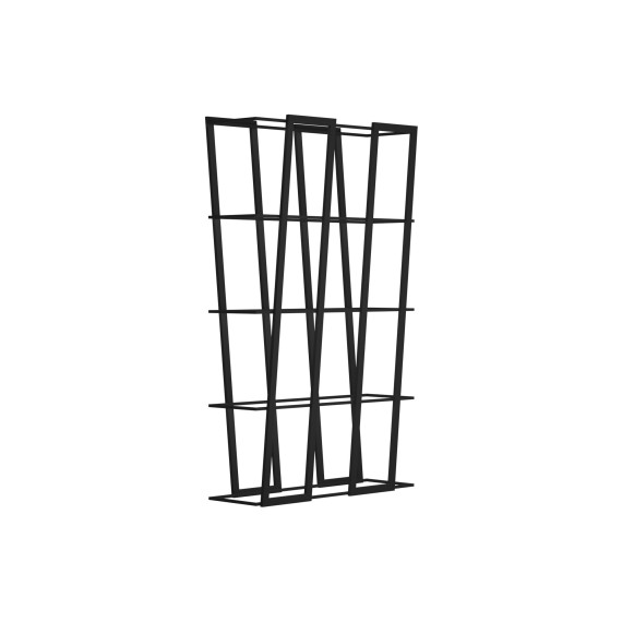 წიგნის კარადა და თარო HOBEL LANFEN M125 METAL BLACK/K354 (1)