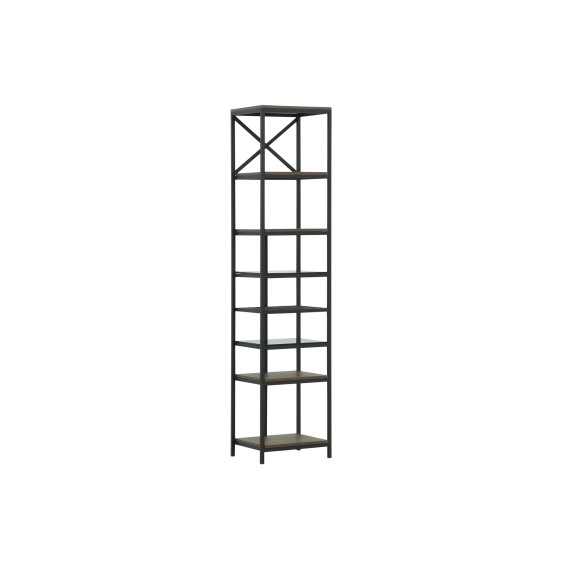 bookcase & shelving HOBEL LANFEN M-110 BLACK/GLASS FM/K090 (1)