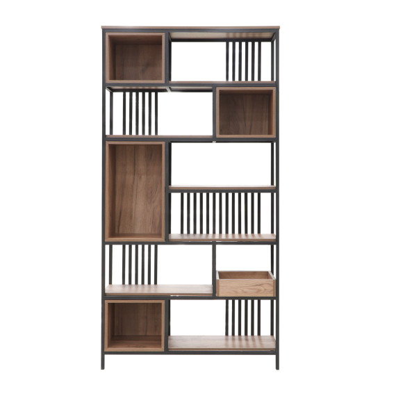 bookcase & shelving HOBEL LANFEN M124 METAL BLACK/K004 (1)