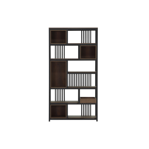 წიგნის კარადა და თარო HOBEL LANFEN M124 METAL BLACK/K090 (1)