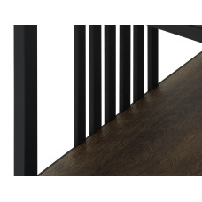 წიგნის კარადა და თარო HOBEL LANFEN M124 METAL BLACK/K090 (1)