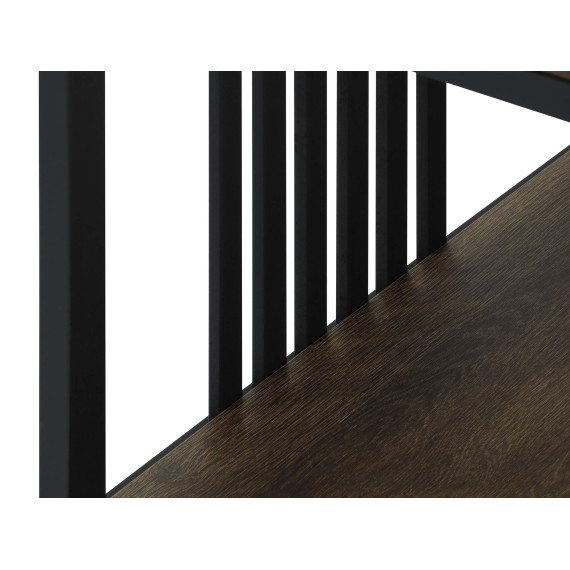 წიგნის კარადა და თარო HOBEL LANFEN M124 METAL BLACK/K090 (1)