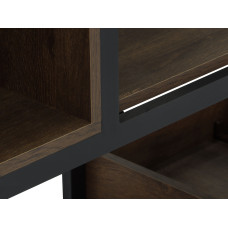 წიგნის კარადა და თარო HOBEL LANFEN M124 METAL BLACK/K090 (1)