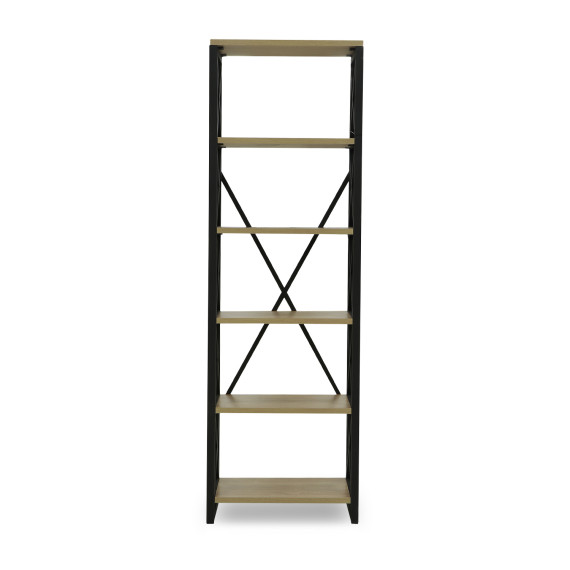 წიგნის კარადა და თარო HOBEL LOFT-SH-139-L BLACK/ 3025 (1)