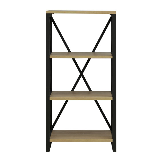 წიგნის კარადა და თარო HOBEL LOFT-SH-139-M BLACK/ 3025 (1)
