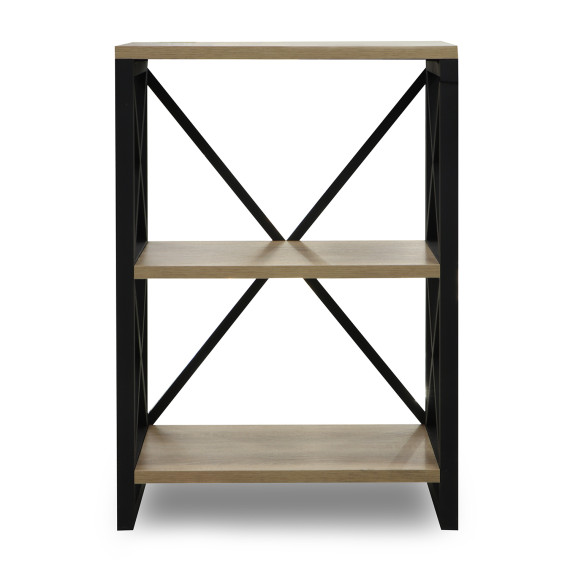 წიგნის კარადა და თარო HOBEL LOFT-SH-139-S BLACK/ 3025 (1)