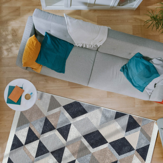 ხალიჩა EKO HALI ARYA KILIM 10 BEIGE BLACK 160X230