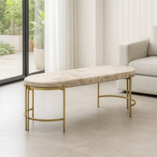 табурет и пуф HOBEL BENCH-01 METAL GOLD/MONACO 02 (1)