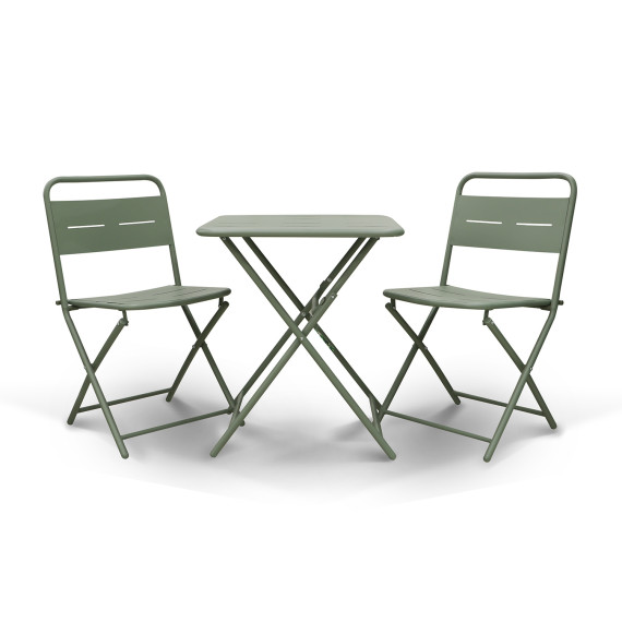 ბაღის გარნიტური KOOPMAN BISTRO SET 3PCS MATT GREEN