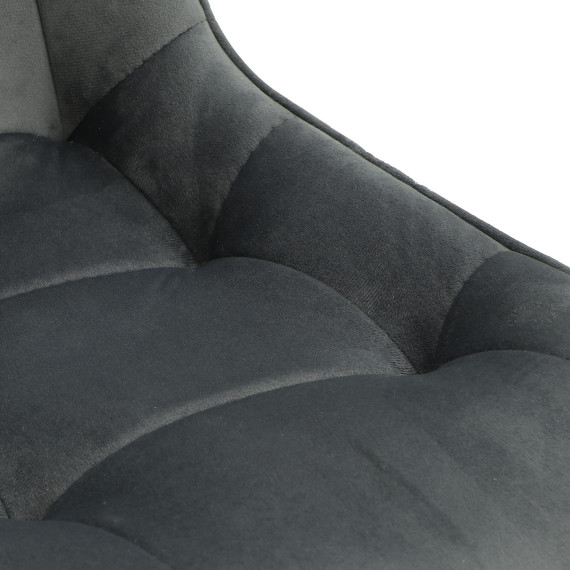 სკამი MAMADOMA MARIO M ЧЕРНЫЙ/LUX SMOKY GREY C56