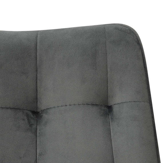 სკამი MAMADOMA MARIO M ЧЕРНЫЙ/LUX SMOKY GREY C56