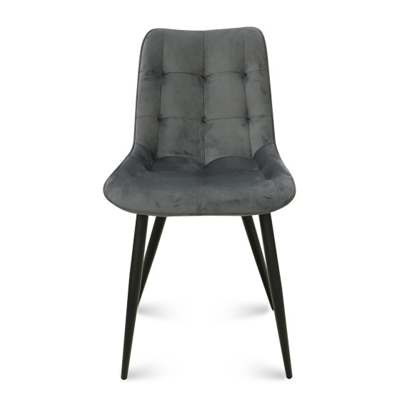 სკამი MAMADOMA MARIO M ЧЕРНЫЙ/LUX SMOKY GREY C56