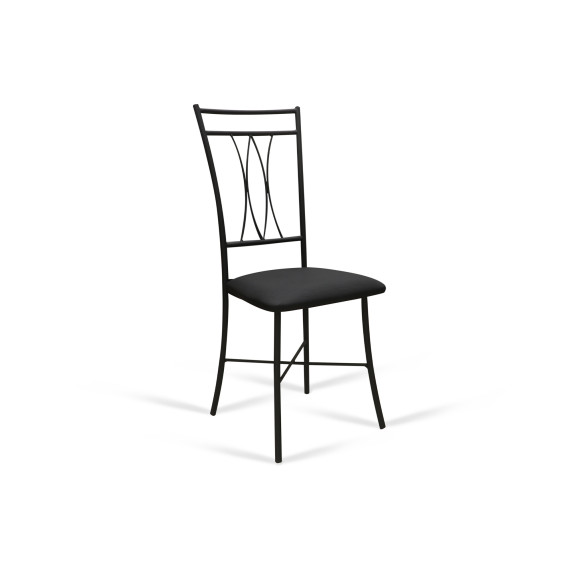 стул HOBEL NIZZA-CH-163 METAL BLACK/GREY (1)
