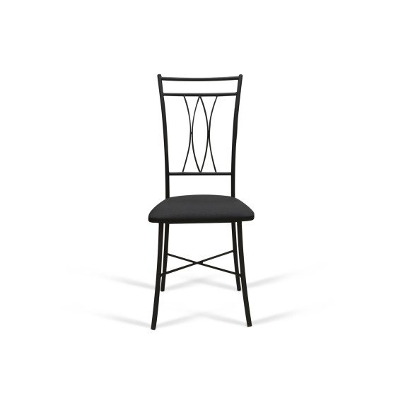 стул HOBEL NIZZA-CH-163 METAL BLACK/GREY (1)