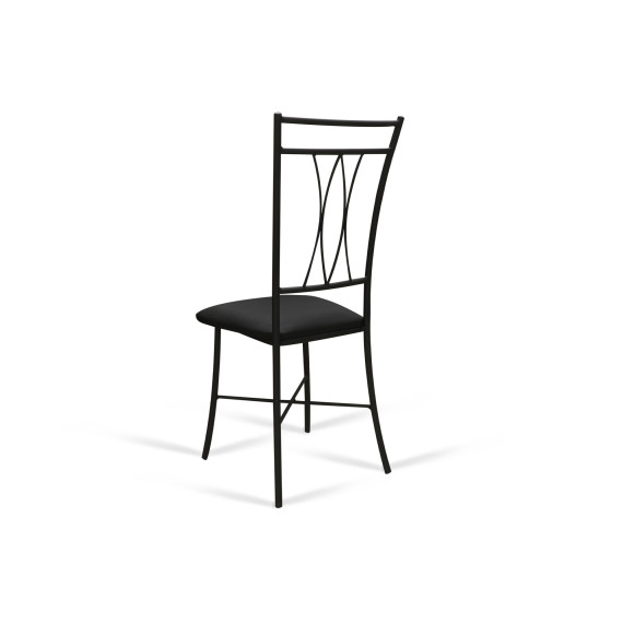 стул HOBEL NIZZA-CH-163 METAL BLACK/GREY (1)