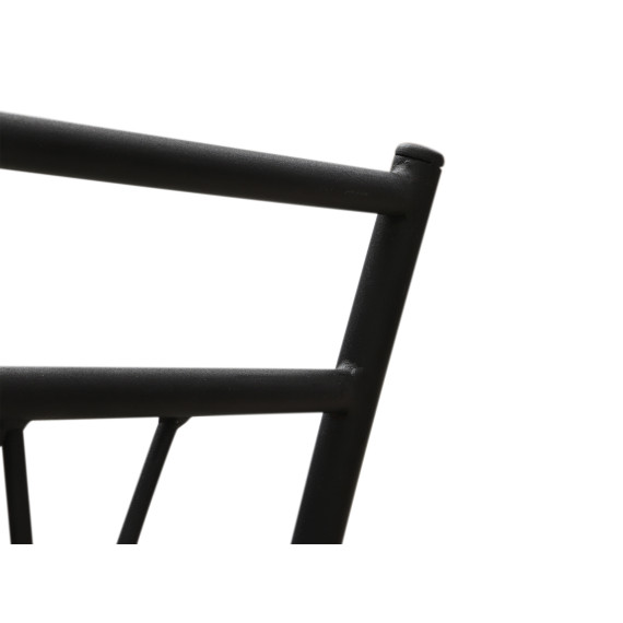 стул HOBEL NIZZA-CH-163 METAL BLACK/GREY (1)