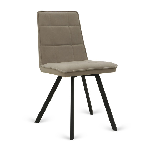 სკამი HOBEL ROM D METAL BLACK/CAPPUCCINO LEONARDO 4 (1)