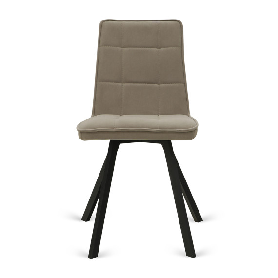 სკამი HOBEL ROM D METAL BLACK/CAPPUCCINO LEONARDO 4 (1)