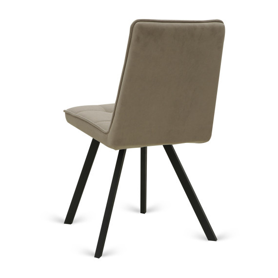 სკამი HOBEL ROM D METAL BLACK/CAPPUCCINO LEONARDO 4 (1)