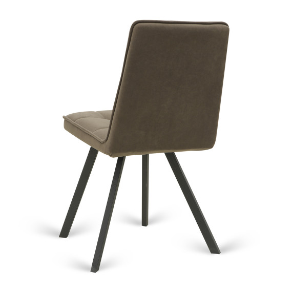 სკამი HOBEL ROM D METAL BLACK//BROWN LEONARDO 6 (1)