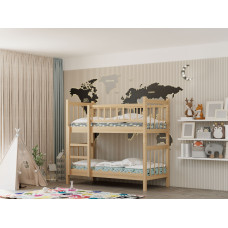 детский кровать HOBEL TWO-STOREY EX-B53 90X190 NATURAL (7)