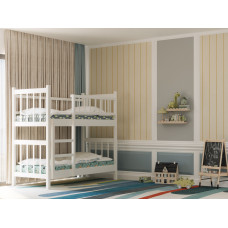 детский кровать HOBEL TWO-STOREY EX-B53 90X190 WHITE (7)