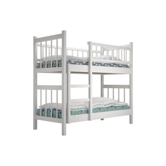 детский кровать HOBEL TWO-STOREY EX-B53 90X190 WHITE (7)