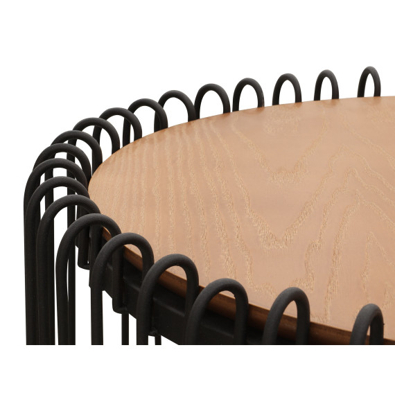 журнальный стол HOBEL AMINA M-60 F602 BLACK KAJURA AREX (1)
