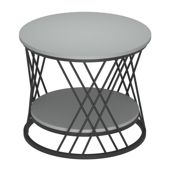 журнальный стол HOBEL WMX-CT-19 MDF 5502Y/ BLACK METAL  (1)