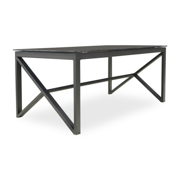 журнальный стол HOBEL GRAND METAL BLACK/ GLASS (1)