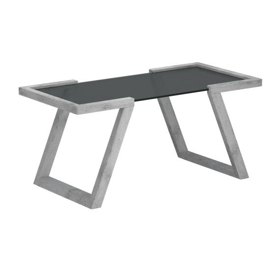 ჟურნალის მაგიდა HOBEL MIA GLASS ANTIC GREY (2)