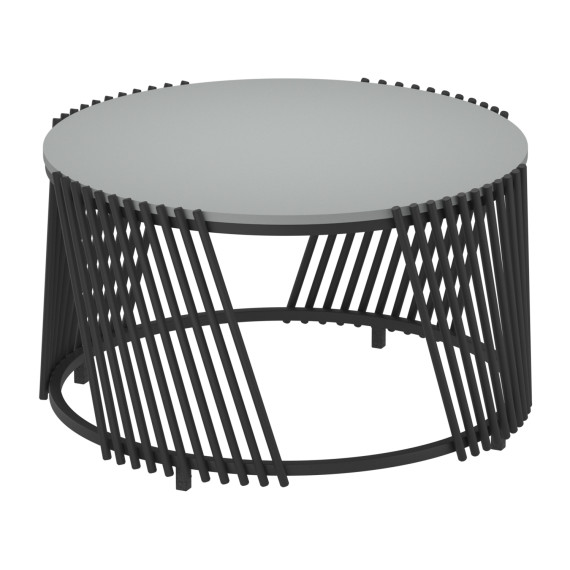 журнальный стол HOBEL WMX-CT-39 MDF 5502Y/ BLACK METAL  (1)